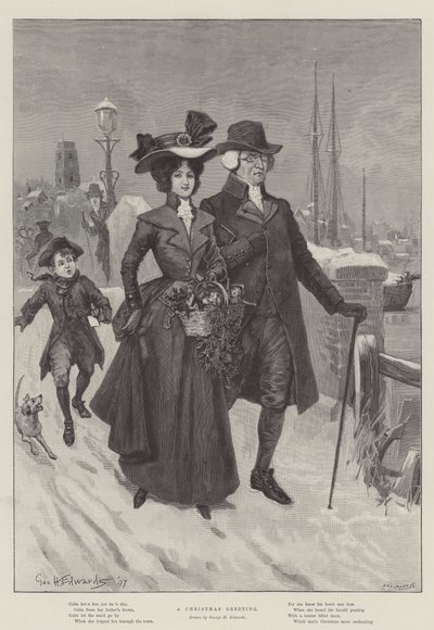 En julehilsen av George Henry Edwards