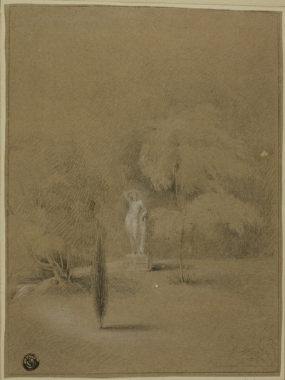 Statue på plenen i Epsom av George Henry Harlow