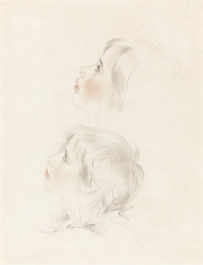 To studier for Arthur fra Shakespeares "King John" av George Henry Harlow