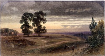 Generell utsikt over Hampstead, London, 1849 av George Henry Hine