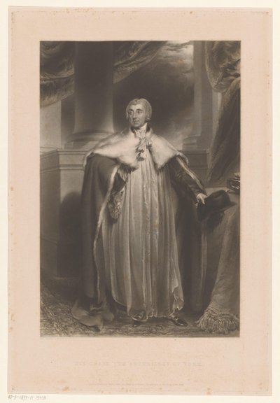 Portrett av Edward Venables-Vernon-Harcourt Hans nåde erkebiskopen av York (tittel på objekt) av George Henry Phillips