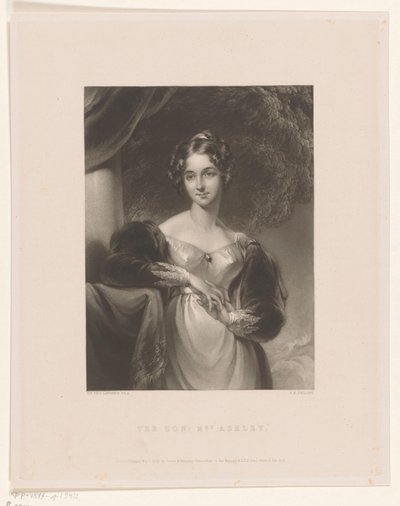 Portrett av Maria Anne Ashley The Hon. Mrs. Ashley (tittel på objekt) av George Henry Phillips