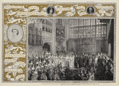 Ekteskapet til prinsen av Wales og prinsesse Alexandra av Danmark i St George