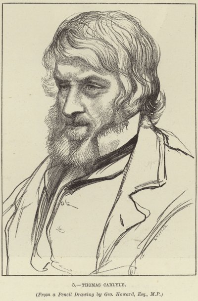 Portrett av Thomas Carlyle av George Howard