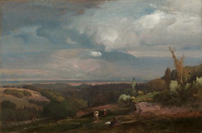 Nærmer seg storm fra Alban Hills av George Inness