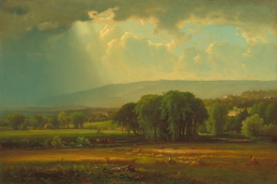 Harvest Scene i Delaware Valley, 1867. av George Inness