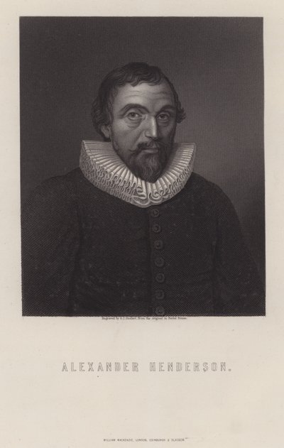 Alexander Henderson , skotsk teolog av George J. Stodart