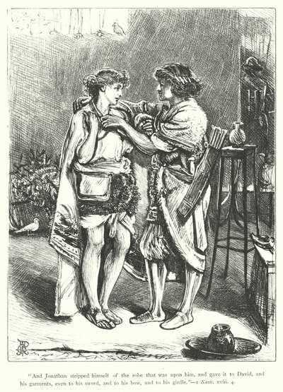 David og Jonathan (gravering) av George John Pinwell