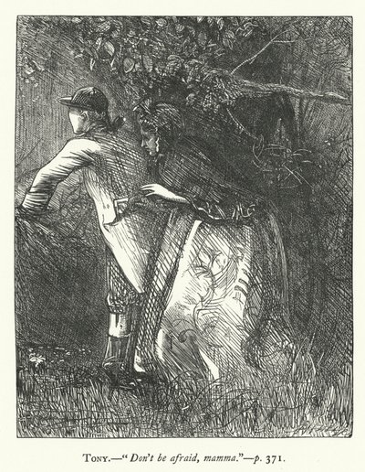 Illustrasjon for She Stoops To Conquer (gravering) av George John Pinwell