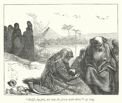 Illustrasjon for Fangenskapet (gravering) av George John Pinwell