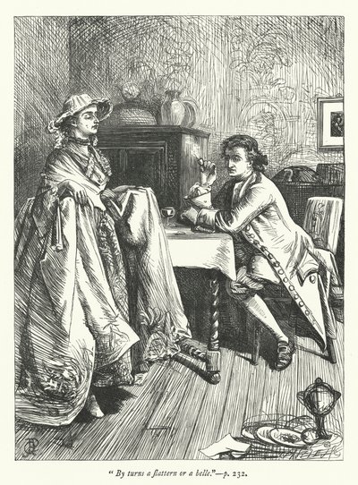 Illustrasjon for The Double Transformation (gravering) av George John Pinwell