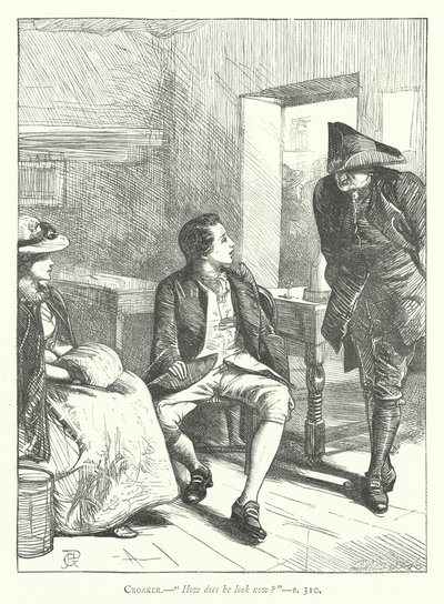 Illustrasjon for Den godmodige mannen (gravering) av George John Pinwell
