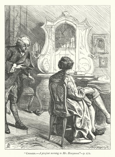 Illustrasjon for Den godmodige mannen (gravering) av George John Pinwell