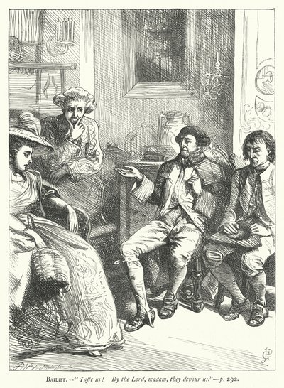 Illustrasjon for Den godmodige mannen (gravering) av George John Pinwell