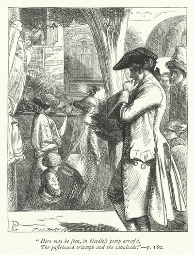 Illustrasjon for The Traveller (gravering) av George John Pinwell