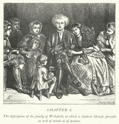 Illustrasjon for The Vicar of Wakefield (gravering) av George John Pinwell