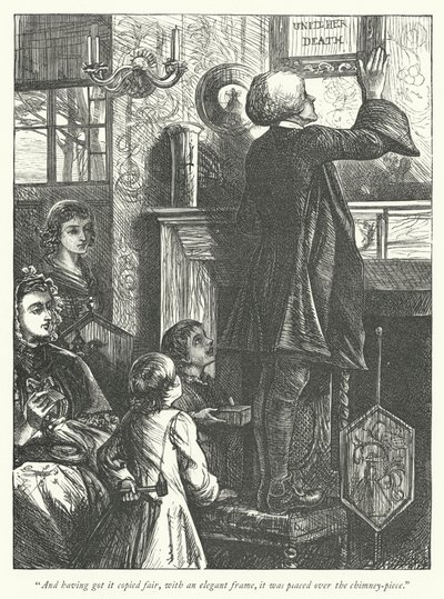 Illustrasjon for The Vicar of Wakefield (gravering) av George John Pinwell