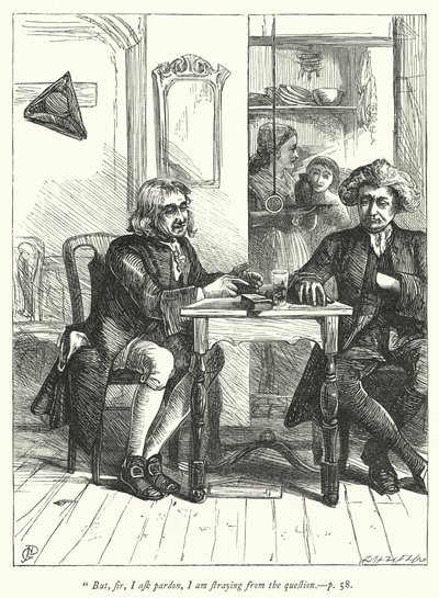 Illustrasjon for The Vicar of Wakefield (gravering) av George John Pinwell