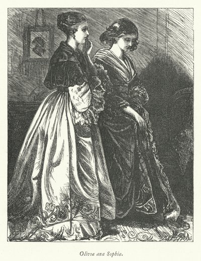 Illustrasjon for The Vicar of Wakefield (gravering) av George John Pinwell