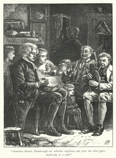 Illustrasjon for The Vicar of Wakefield (gravering) av George John Pinwell