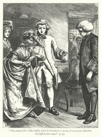 Illustrasjon for The Vicar of Wakefield (gravering) av George John Pinwell