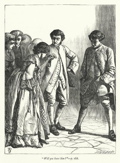 Illustrasjon for The Vicar of Wakefield (gravering) av George John Pinwell