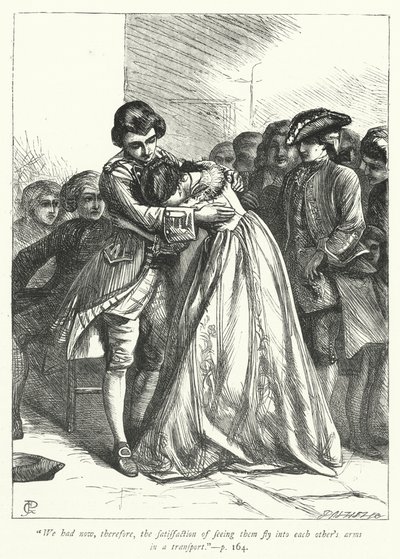 Illustrasjon for The Vicar of Wakefield (gravering) av George John Pinwell