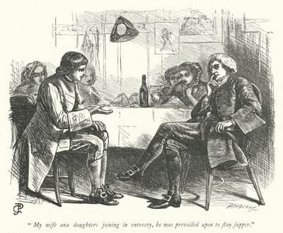 Illustrasjon for The Vicar of Wakefield (gravering) av George John Pinwell