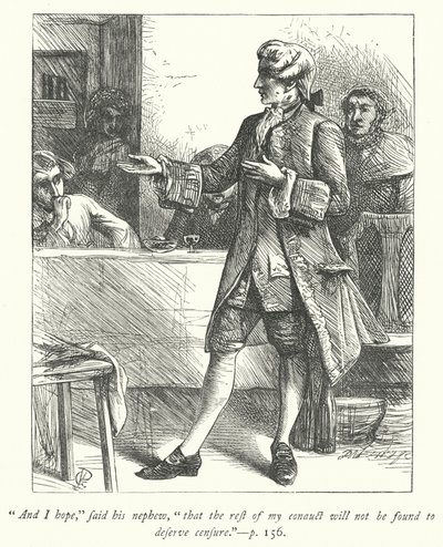 Illustrasjon for The Vicar of Wakefield (gravering) av George John Pinwell