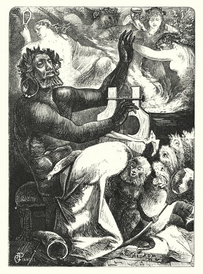 Pan Vinctus - Pan Victor (gravering) av George John Pinwell
