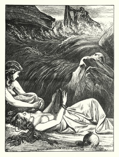 The Last of the Sirens (gravering) av George John Pinwell