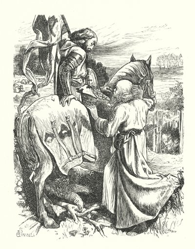 Pilgrimens avgang (gravering) av George John Pinwell