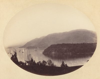 Fra Trophy Point, West Point, Hudson River, ca. 1867-1868. av George K Warren