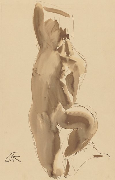 Nakenstudie av George Kolbe