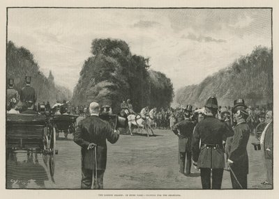 London-sesongen: I Hyde Park, venter på Shahzada (gravering) av George L. Seymour
