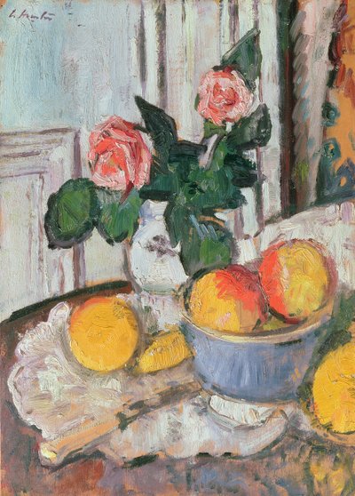 Roser og frukt av George Leslie Hunter