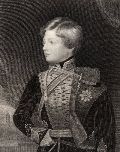 George V, konge av Hannover, gravert av T.A. Dean, fra 
