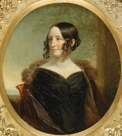 Portrett av en New York-dame, ca. 1840. av George Linen