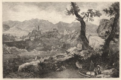 Utsikt nær Roma av George Loring Brown
