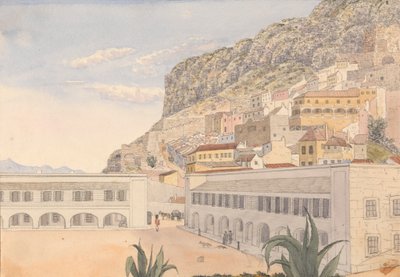 Offiserskvarter og kasemattkaserne, Gibraltar av George Lothian Hall
