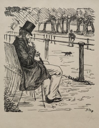 Den siste av baronene, 1855. av George Louis Palmella Busson Du Maurier