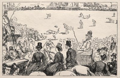 University Cricket Match på Lords av George Louis Palmella Busson Du Maurier