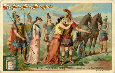 The Trojan Wars: Hectors farvel til Andromache av Bartolome Esteban and studio Murillo