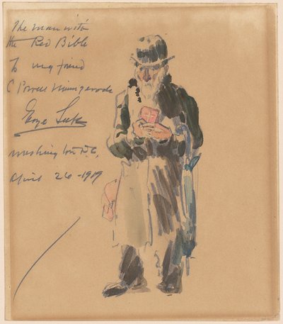 Mannen med den røde bibelen av George Luks
