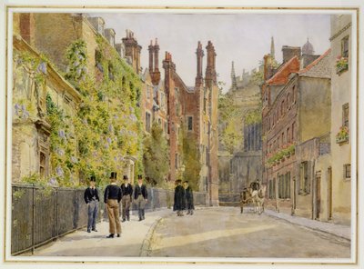 Keats Lane, Eton College, 1895 (wc) av George Moore Henton