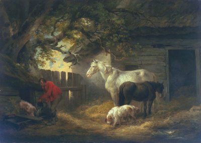 Et gårdstun, 1792 av George Morland