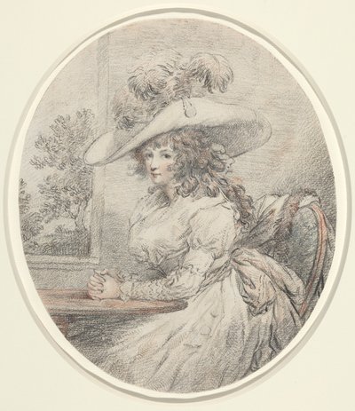 Anne Ward Morland, ca. 1786 (grafitt) av George Morland
