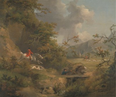 Revejakt i Hilly Country av George Morland