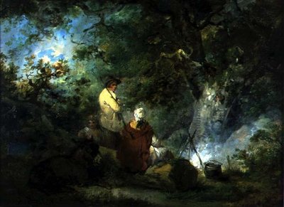 Sigøynere ved et bål av George Morland