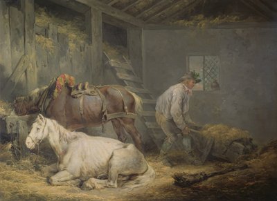 Hester i en stall, 1791 av George Morland